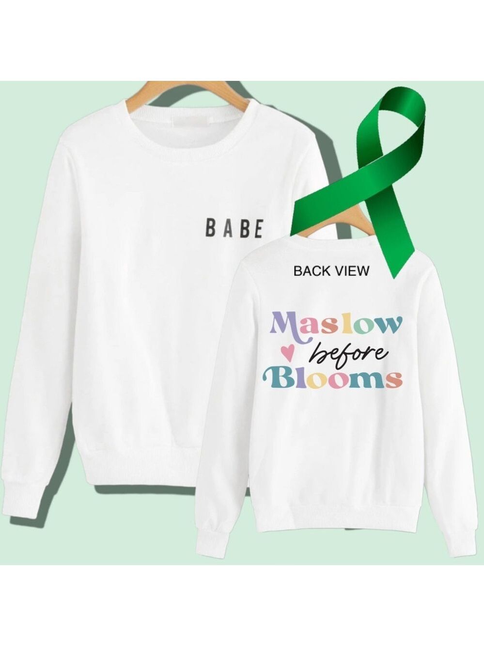 Maslow Mental Health graphic crewneck sweatshirt size XL